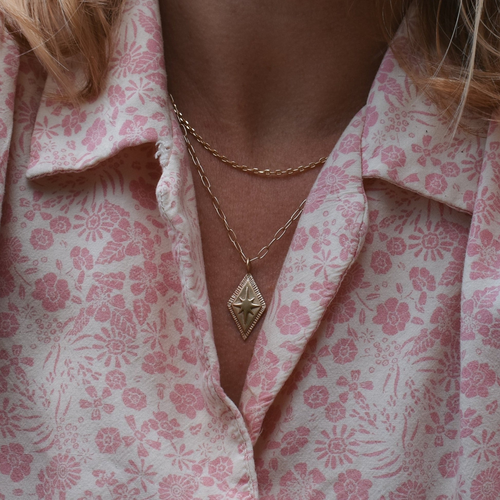 North Star pendant, north star necklace, celestial necklace, ethical jewelry, ethical bridal jewelry, sustainably sourced, known origin, recycled gold, nature inspired jewelry, unique fine jewelry, alternative bridal jewelry