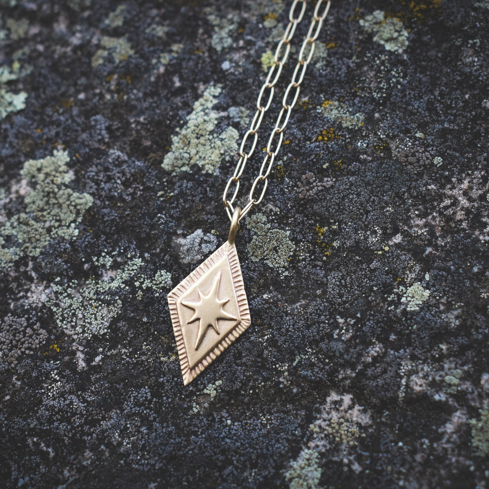 North Star pendant, north star necklace, celestial necklace, ethical jewelry, ethical bridal jewelry, sustainably sourced, known origin, recycled gold, nature inspired jewelry, unique fine jewelry, alternative bridal jewelry