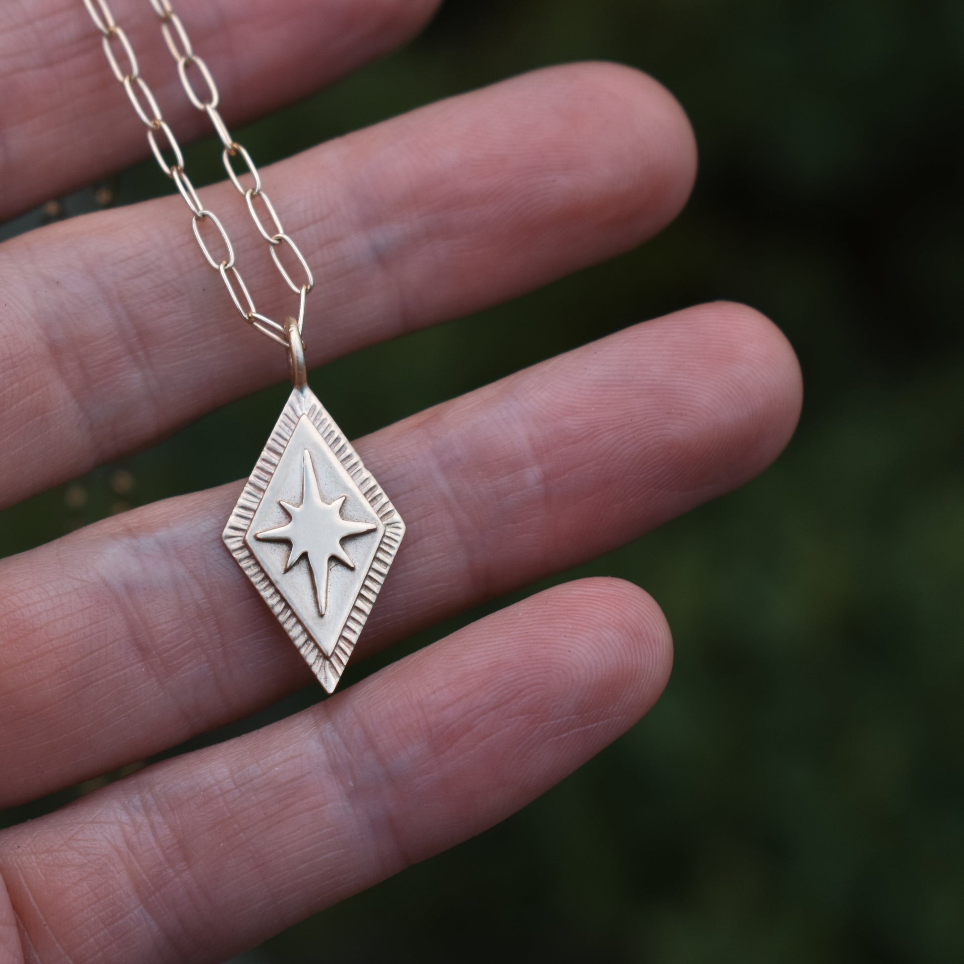 North Star pendant, north star necklace, celestial necklace, ethical jewelry, ethical bridal jewelry, sustainably sourced, known origin, recycled gold, nature inspired jewelry, unique fine jewelry, alternative bridal jewelry