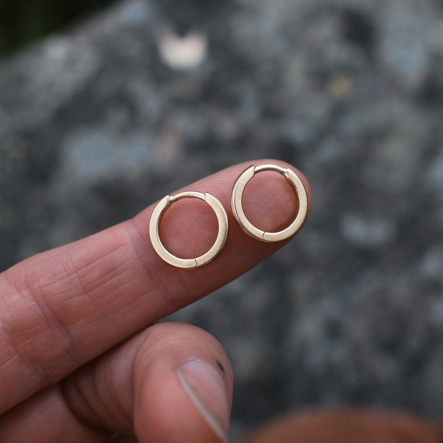 gold hoops, huggie hoops, gold huggies,ethical jewelry, ethical bridal jewelry, sustainably sourced, known origin, recycled gold