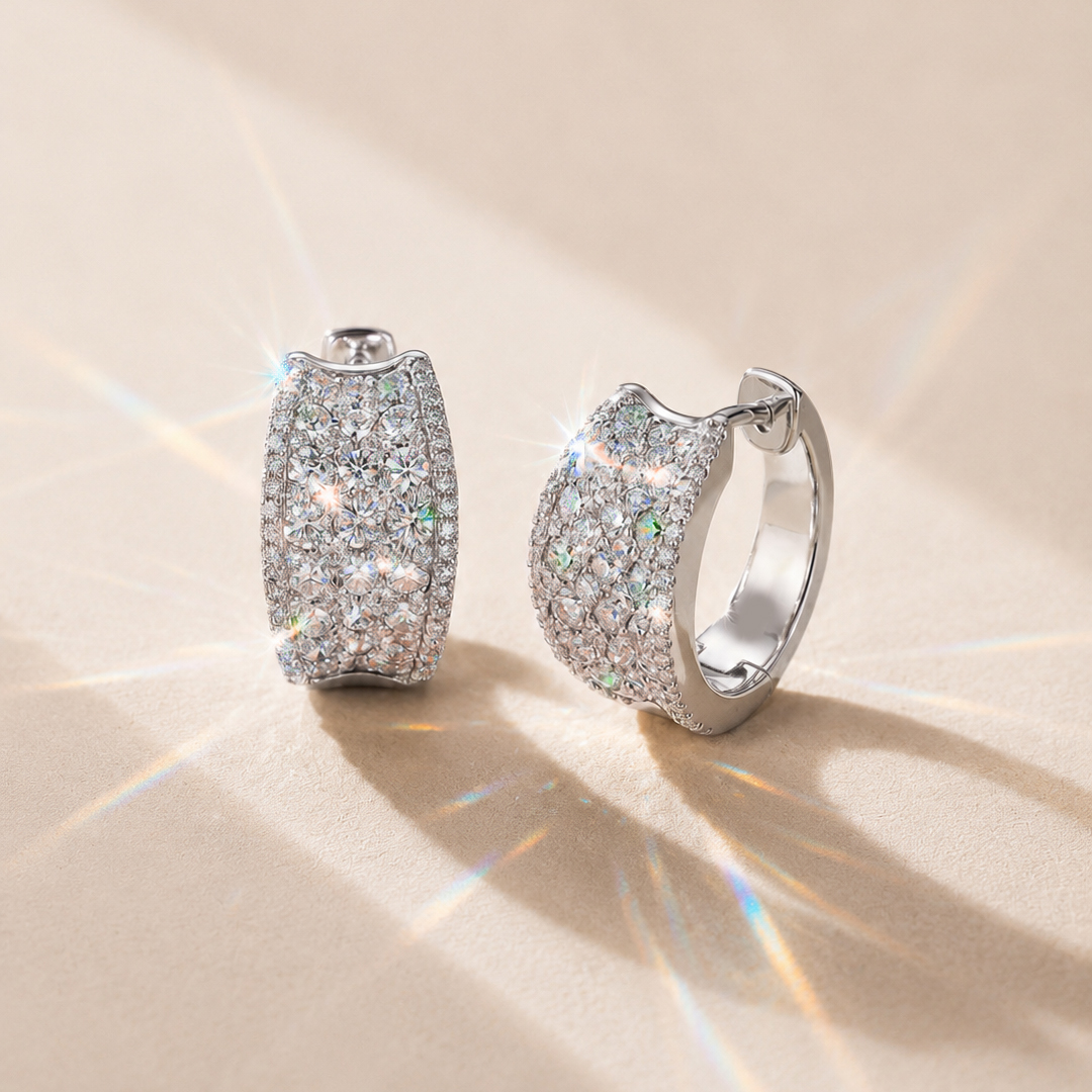 Borealis diamond stud earrings